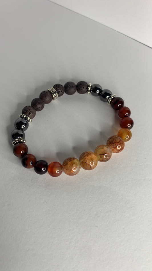 Brown Agate Gemstone Healing Bracelet 001