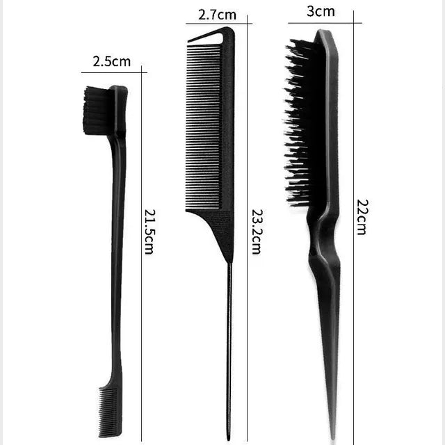 3pcs Styling Comb And Brush Set