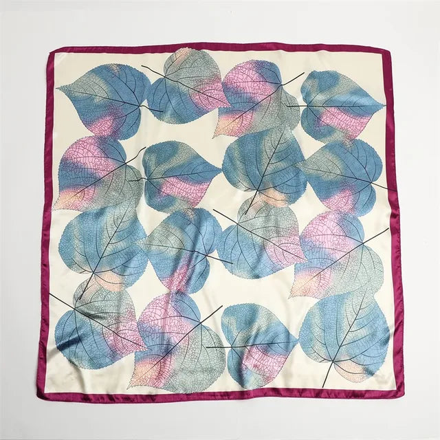 Satin Print Head Wrap Scarf