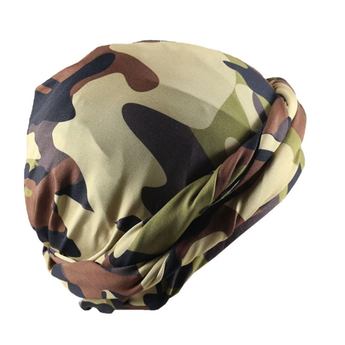 Halo Turban Durag for Men: Print/Satin Lined