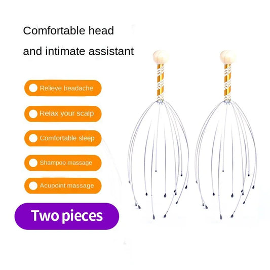 2pc Octopus Claw Scalp Massager
