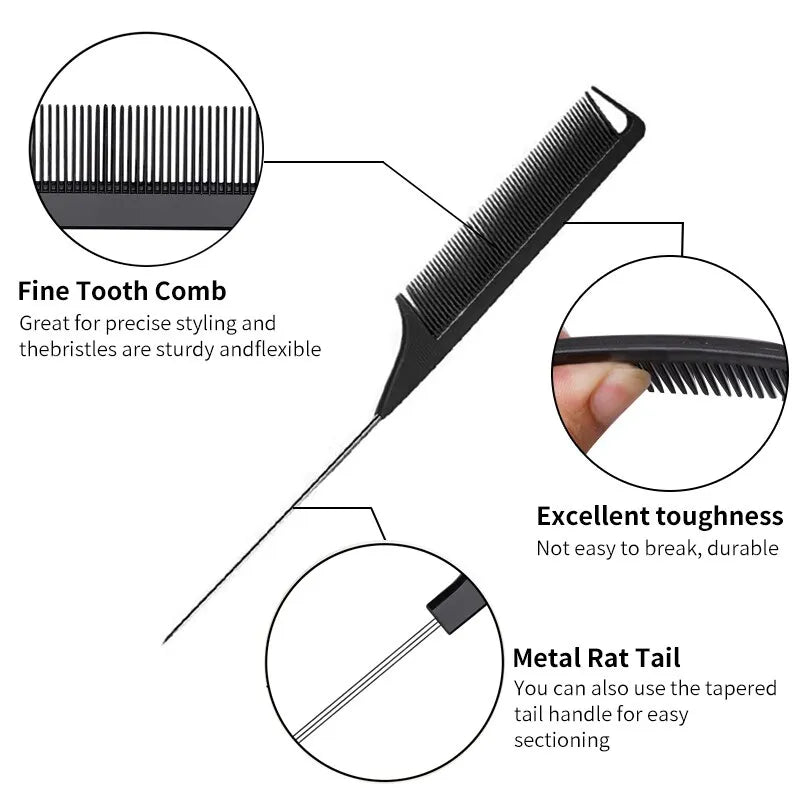 3pcs Styling Comb And Brush Set