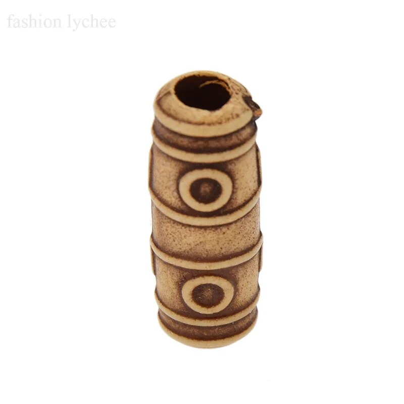 10pcs Wooden Loc Beads 6mm hole