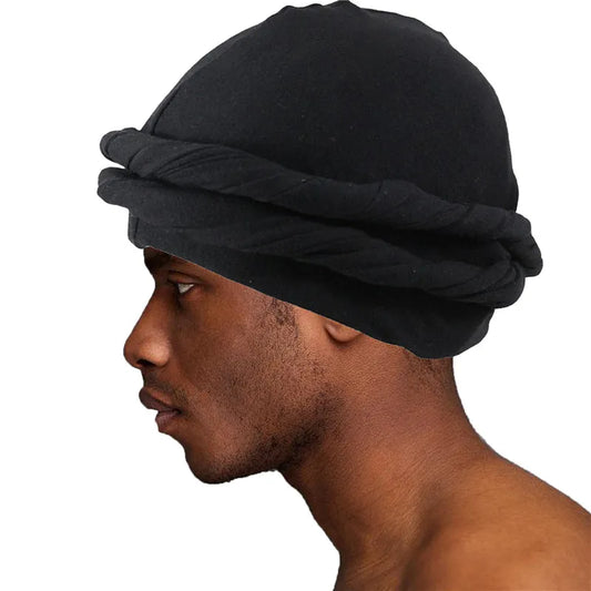 Halo Turban Durag for Men: Satin Lined