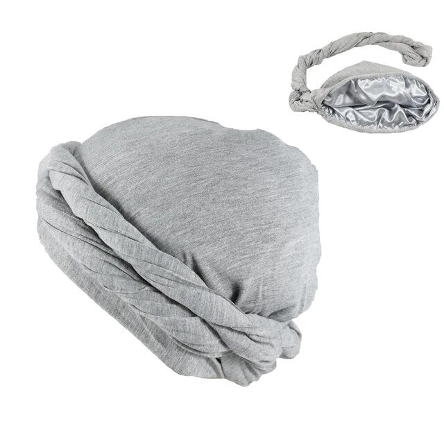 Halo Turban Durag for Men: Satin Lined