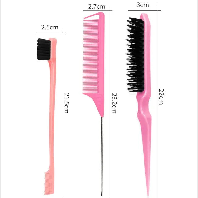 3pcs Styling Comb And Brush Set