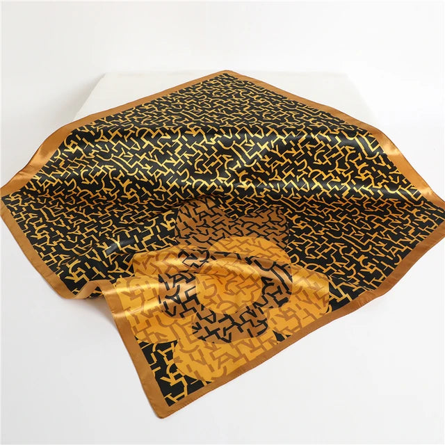 Satin Print Head Wrap Scarf