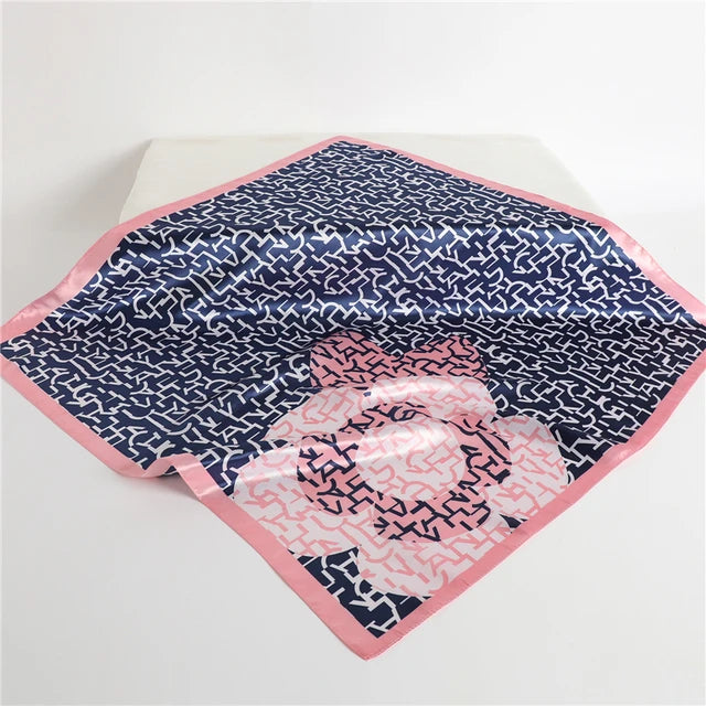 Satin Print Head Wrap Scarf