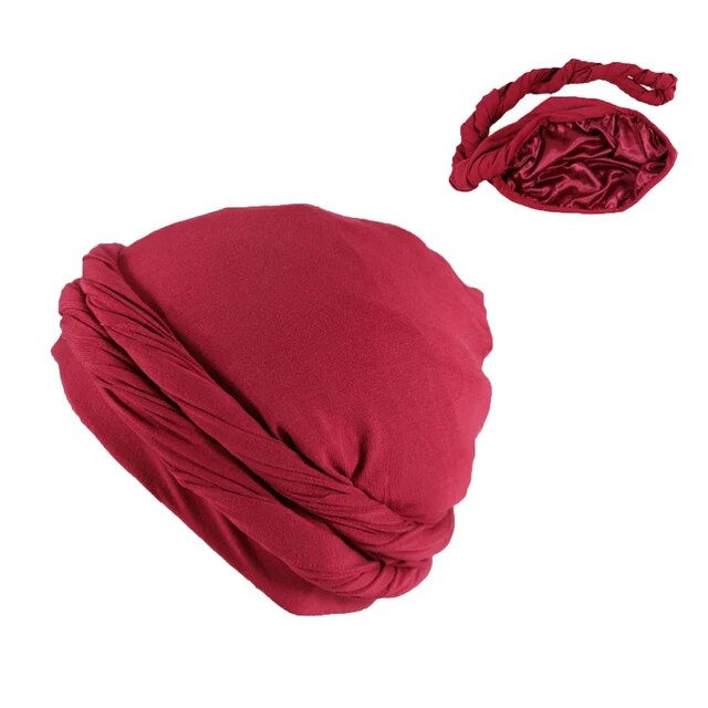 Halo Turban Durag for Men: Satin Lined