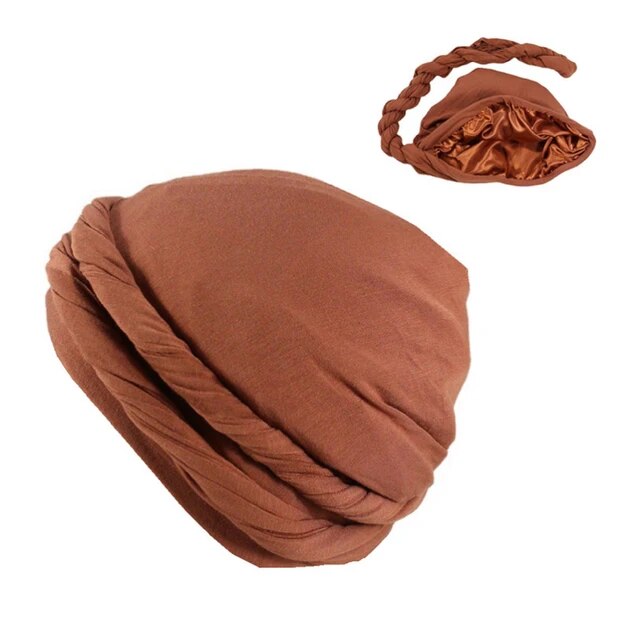 Halo Turban Durag for Men: Satin Lined