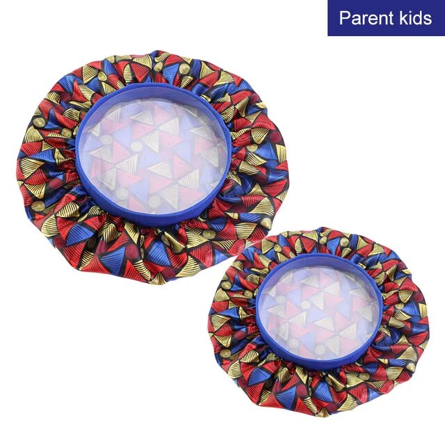 1 & 2 pcs set Satin Bonnet Sleep Cap - Adult/Child/Mommy and Me Set