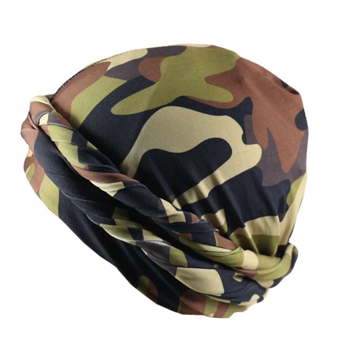 Halo Turban Durag for Men: Print/Satin Lined