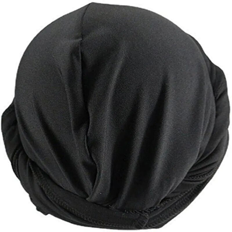Halo Turban Durag for Men: Satin Lined