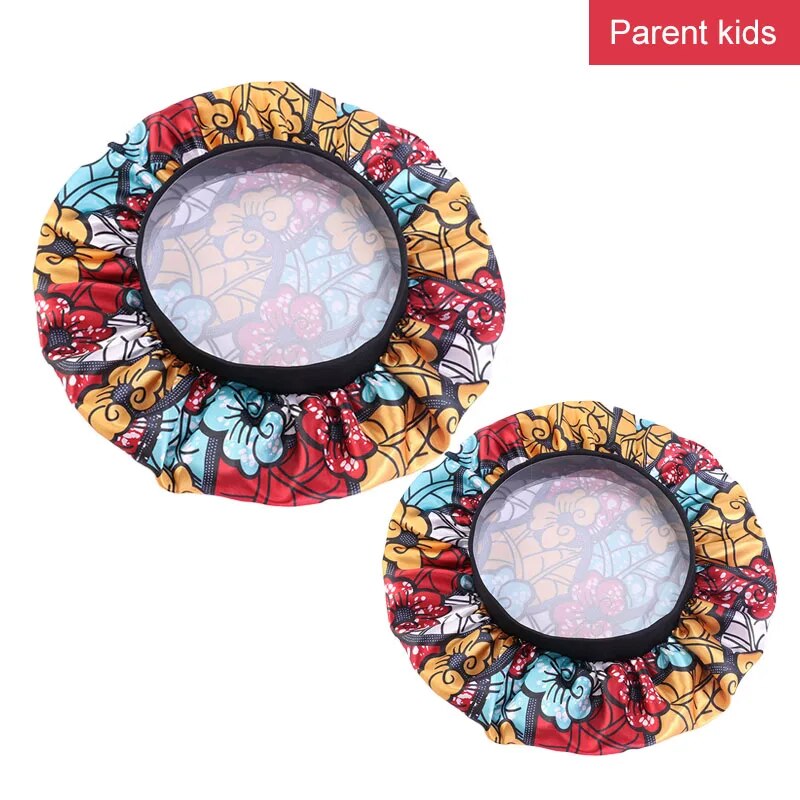 1 & 2 pcs set Satin Bonnet Sleep Cap - Adult/Child/Mommy and Me Set